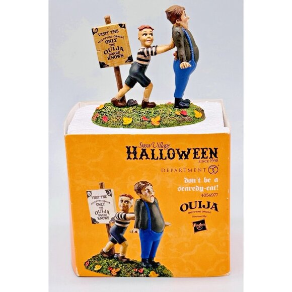 Department 56 Don't Be A Scaredy Cat Ouija Board #4054977 Snow Village Halloween - Picture 1 of 10